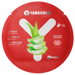 Маска для лица с алоэ Yamaguchi Aloe Mask
